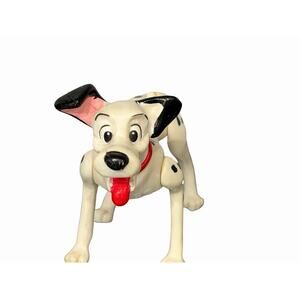 Vintage Disney 101 Dalmatians Pongo PVC Dog Red Collar Figure 3 Inch Jointed…17